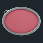 Boucle De Ceinture Ovale Rouge brique (couleur solide)<br><div class="desc">Rouge brique (couleur solide)</div>