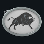 Boucle De Ceinture Ovale Taureau<br><div class="desc">signe astrologique de zodiaque de Taureau</div>