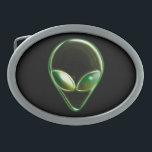 Boucle De Ceinture Ovale Tête d'Alien métallique 04 Ceinture<br><div class="desc">Une tête d'Alien métallique.</div>