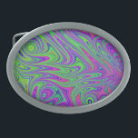 Boucle De Ceinture Ovale textures psychodeliques<br><div class="desc">textures psychodeliques</div>