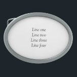 Boucle De Ceinture Ovale Votre message ici ajoutez le nom de texte image mo<br><div class="desc">Conception</div>