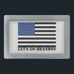 Boucle De Ceinture Rectangulaire Allons Brandon usa vote drapeau bleu<br><div class="desc">Allons Brandon usa vote drapeau bleu</div>