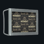 Boucle De Ceinture Rectangulaire Aujourd'hui Moment, la vie étincelante<br><div class="desc">Beyond Shapes : Today Moment,  Spark Life,  messages positifs avec des gens joyeux,  flocons de neige,  et l'essence de la vie avec amour et embrasser le présent avec un avenir alimenté par l'amour et la positivité.</div>