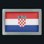 Boucle De Ceinture Rectangulaire Belt Buckle avec drapeau de la Croatie<br><div class="desc">Ajoutez une touche de fierté croate à votre garde-robe avec notre boucle à ceinture exclusive avec le drapeau de la Croatie! Réalisée avec une attention minutieuse aux détails, cette boucle à ceinture est plus qu’un simple accessoire fonctionnel, c’est une célébration du patrimoine et de la fierté culturelle de la Croatie....</div>