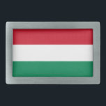 Boucle De Ceinture Rectangulaire Belt Buckle avec drapeau de la Hongrie<br><div class="desc">Élégante boucle de ceinture avec drapeau de la Hongrie. Ce produit est personnalisable.</div>