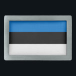 Boucle De Ceinture Rectangulaire Belt Buckle avec drapeau d'Estonie<br><div class="desc">Montrez votre fierté estonienne avec chaque tenue en utilisant cette boucle à ceinture audacieuse et élégante avec le drapeau estonien ! Conçu pour associer mode et identité nationale, cette boucle à ceinture accrocheuse affiche fièrement les emblématiques rayures bleues, noires et blanches du drapeau estonien. C’est plus qu’un simple accessoire fonctionnel,...</div>