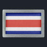 Boucle De Ceinture Rectangulaire Belt Buckle avec drapeau du Costa Rica<br><div class="desc">Ajoutez une déclaration en gras à votre garde-robe avec notre boucle à ceinture exclusive avec le drapeau du Costa Rica! Réalisée avec précision, cette boucle à ceinture est plus qu’un simple accessoire fonctionnel, c’est une célébration du riche patrimoine et de la fierté culturelle du Costa Rica. Le design dynamique affiche...</div>