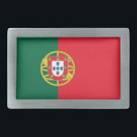Boucle De Ceinture Rectangulaire Belt Buckle avec drapeau du Portugal<br><div class="desc">Élégante boucle de ceinture avec drapeau du Portugal. Ce produit est personnalisable.</div>