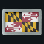 Boucle De Ceinture Rectangulaire Belt Buckle avec le drapeau de l'état du Maryland<br><div class="desc">Élégante Ceinture à bec avec drapeau du Maryland. États-Unis d'Amérique. Ce produit est personnalisable.</div>
