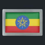 Boucle De Ceinture Rectangulaire Belt Buckle avec le drapeau de l'Éthiopie<br><div class="desc">Cette boucle de ceinture accrocheuse avec le drapeau de l'Éthiopie est une déclaration audacieuse qui ajoute une touche patriotique à toute tenue. Présentant les couleurs vertes, jaunes et rouges vives avec l'emblème emblématique au centre, cette boucle à ceinture est parfaite pour ceux qui sont fiers de la riche histoire et...</div>