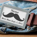 Boucle De Ceinture Rectangulaire Best Man Mustache Belt Buckle<br><div class="desc">Ce design musclé est parfait pour les couples qui veulent ajouter une touche d'humour et de personnalité à leur papeterie mariage. Le design pourrait également être utilisé sur une variété de produits, comme les faveurs de fête, les décorations et d'autres accessoires mariages. Les couleurs et éléments graphiques audacieux feront ressortir...</div>