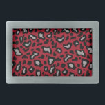 Boucle De Ceinture Rectangulaire Cadeau Poster de animal rouge Belt Buckle<br><div class="desc">Le design est d'art original.</div>