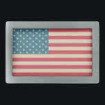 Boucle De Ceinture Rectangulaire Cadeau vintage American Flag Belt Buckle<br><div class="desc">Un drapeau américain de style vintage orne cette boucle de ceinture. Le design est issu de l'art original.</div>