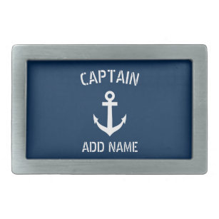 Boucle De Ceinture Rectangulaire Capitaine nautique fait sur commande de bateau