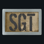 Boucle De Ceinture Rectangulaire Ceinture de ceinture militaire pour sergent| SGT V<br><div class="desc">Ceinture de ceinture militaire pour sergent| SGT Vintage.</div>