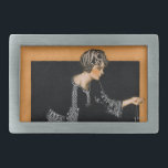 Boucle De Ceinture Rectangulaire Collier cassé de perle<br><div class="desc">Artiste : Perles d'efforts de femme de Coles Phillips | de collier cassé</div>