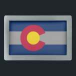 Boucle De Ceinture Rectangulaire Colorado Flag Belt Buckle<br><div class="desc">Colorado Flag Belt Buckle</div>