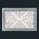 Boucle De Ceinture Rectangulaire Damas 3D<br><div class="desc">Motif damassé 3D.</div>