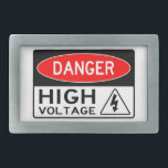 Boucle De Ceinture Rectangulaire Danger très amusant Haut Voltage Signale Ceinture<br><div class="desc">C'est très amusant Danger High Voltage Sign Belt Buckle</div>