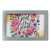 Dieu est bien Belt Buckle Christian Religieux Cade