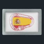 Boucle De Ceinture Rectangulaire Drapeau de carabinier espagnol<br><div class="desc">L'Espagne est la patrie de certaines des meilleures escalades du monde. Rock,  bouldering,  et même alpinisme,  l'Espagne est un haut lieu des escalades !</div>