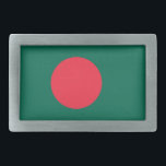 Boucle De Ceinture Rectangulaire Drapeau de ceinture du Bangladesh patriotique<br><div class="desc">Le drapeau national du Bangladesh.</div>