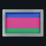 Boucle De Ceinture Rectangulaire Drapeau de la République populaire du Kuban<br><div class="desc">Drapeau patriotique de la République populaire du Kouban.</div>