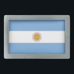 Boucle De Ceinture Rectangulaire Drapeau de l'Argentine Belt Buckle<br><div class="desc">Drapeau de l'Argentine Belt Buckle</div>