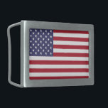 Boucle De Ceinture Rectangulaire Drapeau des États-Unis d'Amérique rouge blanc et b<br><div class="desc">Drapeau des États-Unis d'Amérique rouge blanc et bleu Ceinture</div>