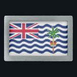 Boucle De Ceinture Rectangulaire Drapeau du Territoire britannique de l'océan Indie<br><div class="desc">Drapeau patriotique du Territoire britannique de l'Océan Indien.</div>