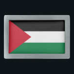 Boucle De Ceinture Rectangulaire Drapeau palestinien<br><div class="desc">Drapeau patriotique de Palestine.</div>