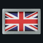 Boucle De Ceinture Rectangulaire Drapeau Union Jack britannique<br><div class="desc">Couleur : Posez votre auto-expression avec cette boucle rectangulaire personnalisée. Imprimée en couleur pleine et vibrante et finie avec un revêtement résistant aux UV et imperméable, votre image s'affichera magnifiquement contre cette boucle de ceinture en argent poli pour les années à venir. Cette boucle de ceinture arrive dans un sac...</div>