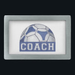 Boucle De Ceinture Rectangulaire Entraîneur Futbal<br><div class="desc">Futbal Coach présente notre peinture de baseball originale avec le mot coach sous dans une couleur coordonnée arrière - plan coupant le fond de la balle. Faites un grand cadeau pour l'entraîneur de votre équipe ou de l'équipe Futbal de votre enfant. Les entraîneurs sont votre plus grand fan, leur montrer...</div>