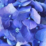 BOUCLE DE CEINTURE RECTANGULAIRE FLEURS DE JARDIN<br><div class="desc">Une aquarelle d'une belle hydrangée bleu vif.</div>