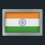 Boucle De Ceinture Rectangulaire Inde<br><div class="desc">Drapeau de l'Inde</div>