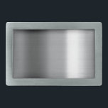 Boucle De Ceinture Rectangulaire Inoxydable balayé<br><div class="desc">Un faux simple a balayé la texture d'acier inoxydable. Ajoutez votre conception ou texte au-dessus de lui ou laissez-lui la plaine si vous aimez juste le métal.</div>