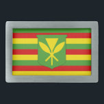 Boucle De Ceinture Rectangulaire Kanaka Maoli Hawaiian Flag Hawaii Belt Buckle<br><div class="desc">Kanaka Maoli Hawaiian Flag - Hawaii Independence Flag</div>