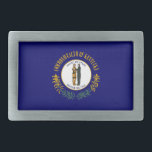 Boucle De Ceinture Rectangulaire Kentucky : Drapeau d'État américain du Commonwealt<br><div class="desc">Le drapeau de l'État du Kentucky, adopté en 1918, est un symbole simple mais puissant de l'histoire et des valeurs de l'État. Il présente un champ de bleu profond, une couleur souvent associée à la loyauté, la sagesse et la persévérance. Au centre du drapeau se trouve le sceau de l'État,...</div>