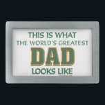 Boucle De Ceinture Rectangulaire Le plus grand papa du monde<br><div class="desc">Est c'à ce que le plus grand papa du monde ressemble. Grand pour que la fête des pères,  les anniversaires,  ou toutes occasions montrent combien vous aimez votre père.</div>
