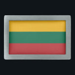 Boucle De Ceinture Rectangulaire Lithuania Flag<br><div class="desc">Patriotic flag of Lithuania.</div>