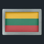 Boucle De Ceinture Rectangulaire Lithuania Flag<br><div class="desc">Patriotic flag of Lithuania.</div>