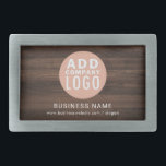 Boucle De Ceinture Rectangulaire Logo d'entreprise Rustique Société personnalisée<br><div class="desc">Ceinture rustique minimaliste moderne pour ajouter votre logo d'entreprise, votre nom, votre site Web ou simplement le nom de l'entreprise. Modifiez facilement les polices ou les couleurs en utilisant notre "outil de design" imbriqué sous le bouton "Personnaliser". Il n'y a pas de commande minimale et pas de frais de configuration....</div>