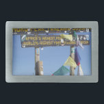 Boucle De Ceinture Rectangulaire Message sur le Sommet du Kilimandjaro kenya<br><div class="desc">Message sur le Sommet du Kilimandjaro kenya</div>