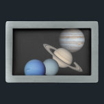 Boucle De Ceinture Rectangulaire Montage du système solaire<br><div class="desc">Nasa Space illustration du Système Solaire montrant les planètes et la Lune de la Terre.</div>