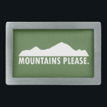 Boucle De Ceinture Rectangulaire Montagnes S'Il Vous Plaît<br><div class="desc">Vous savez où vous voulez être,  vous savez où vous êtes. Oui,  ils appellent. Allez.</div>