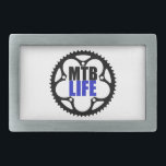 Boucle De Ceinture Rectangulaire Mountain Bike Life<br><div class="desc">You ride,  it's what you do Singletrack,  downhill,  ou on the pump track,  you're a mountain biker. Display this design to show what you're about !</div>