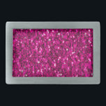 Boucle De Ceinture Rectangulaire Parties scintillant étincelante rose chaud<br><div class="desc">Hot rose foncé brillant parties scintillant faux brillant brillant pour elle. Nous utilisons des photos d'étincelles.</div>