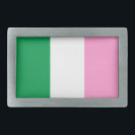 Boucle De Ceinture Rectangulaire Pavillon de Terre-Neuve-et-Labrador (Canada)<br><div class="desc">Drapeau de l'Association de l'Étoile catholique romaine de la Mer (le "Tricolor de Terre-Neuve"). Le tricolore de Terre-Neuve, ou "Pink, White and Green", est un drapeau officieux vu dans la province canadienne de Terre-Neuve-et-Labrador, et on croit à tort avoir été un drapeau officiel de Terre-Neuve-et-Labrador, ou plus généralement de l'île...</div>