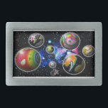 Boucle De Ceinture Rectangulaire Planétoïdes Oblong Belt Buckle<br><div class="desc">Sept planétoïdes émergent dans notre univers à travers le portail de continuum espace-temps. Chaque sphère est un monde d'émerveillement et d'étonnement. Peuvent-ils continuer à agrandir et à remplir notre espace ? Seul le temps nous le dira. Les explorateurs aventuriers de dimensions alternatives porteront cette boucle de ceinture avec fierté. Veuillez...</div>