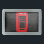 Boucle De Ceinture Rectangulaire Rétro cabine téléphonique vintage<br><div class="desc">Rétro cabine téléphonique. Tous mes produits peuvent être customisés ainsi vous pouvez rendre ce produit bien plus personnel.</div>